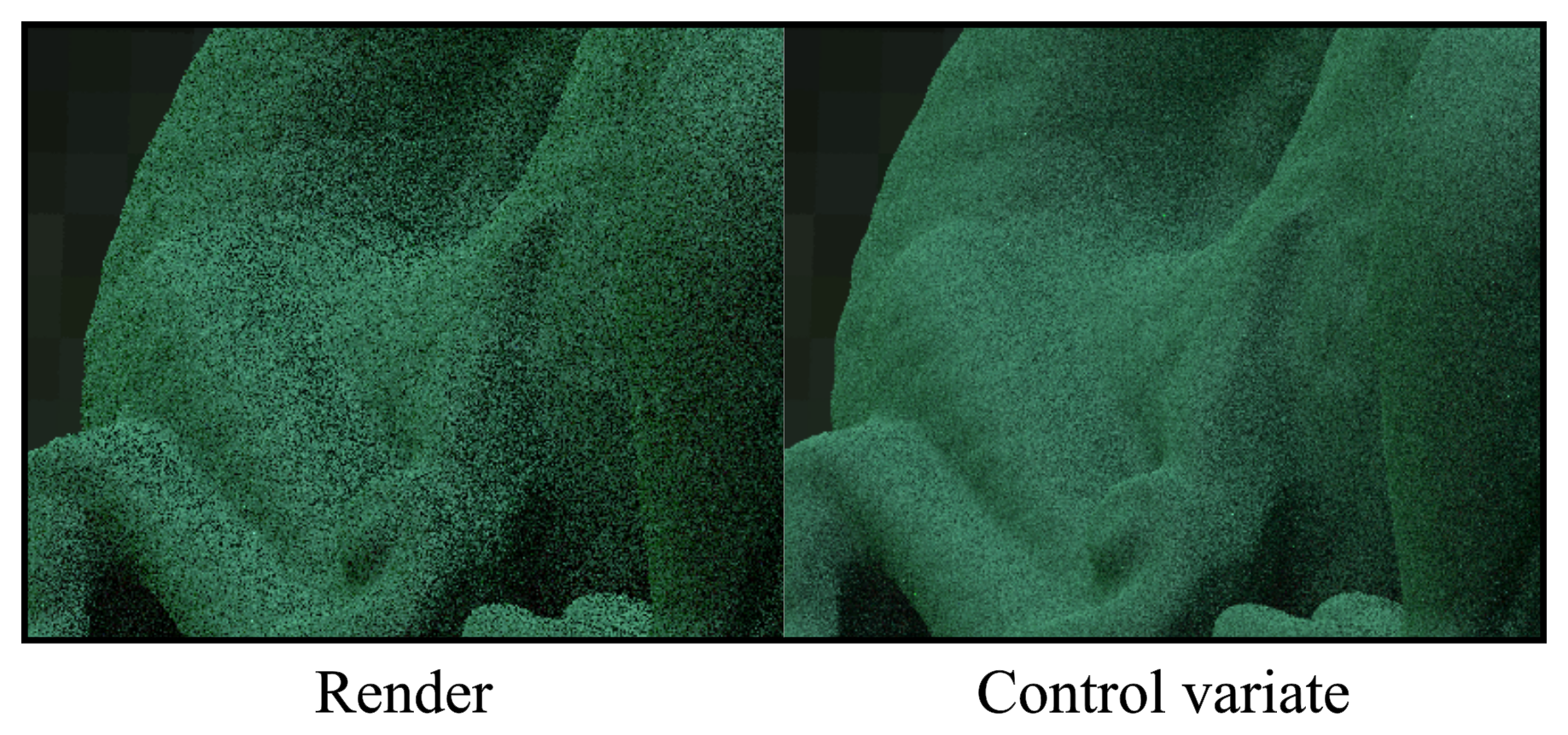 control variate comparison